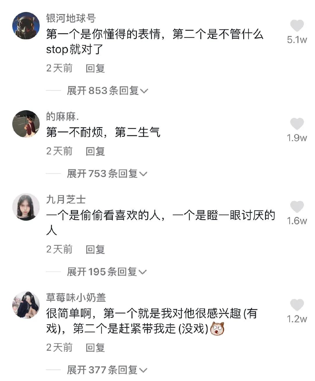 听说只有女生才能看懂这两个表情真正的意思 试试看吧